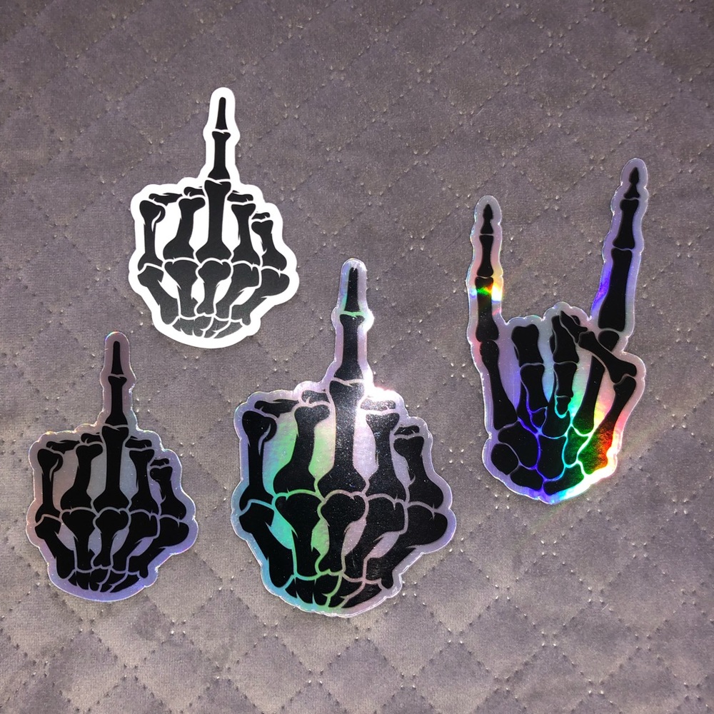 Skull Hands Stickers